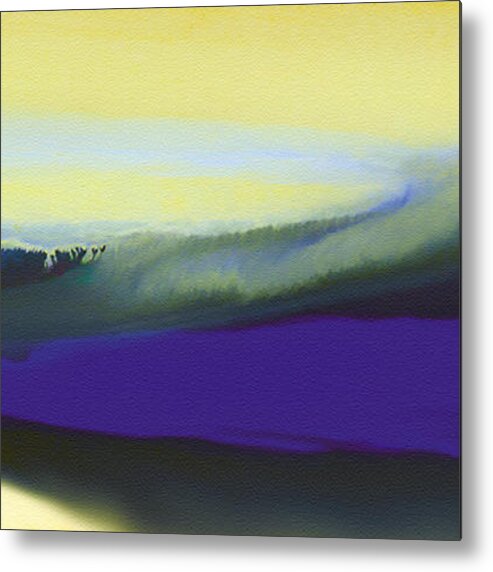Violet Metal Print featuring the painting A Dark Momentum by The Art of Marsha Charlebois