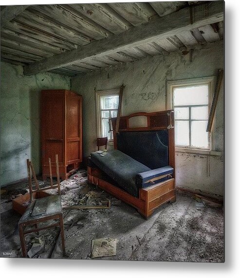  Metal Print featuring the photograph Abandoned House In Village by Maxim Kolkin
