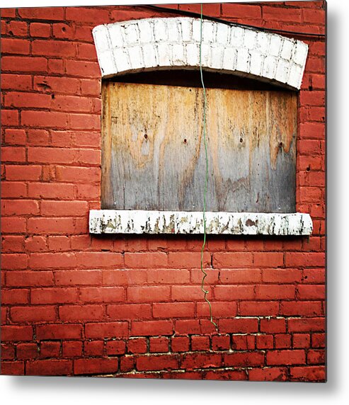 Abandoned Building Metal Print featuring the photograph Abandoned by Judy Salcedo