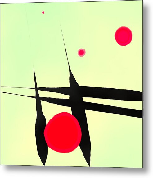 Abstract Metal Print featuring the digital art Abstract 3 by GuoJun Pan