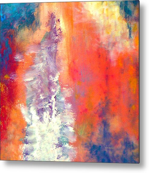 Abstract Metal Print featuring the painting Abstract 323 by Herb Dickinson