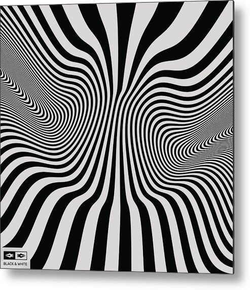 Art Metal Print featuring the digital art Abstract Geometrical Background by Studiom1