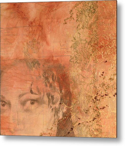 Body Of Work Metal Print featuring the painting Adornment 2 by Carlynne Hershberger