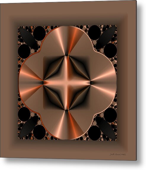 Abstract Metal Print featuring the digital art Affinity by Judi Suni Hall
