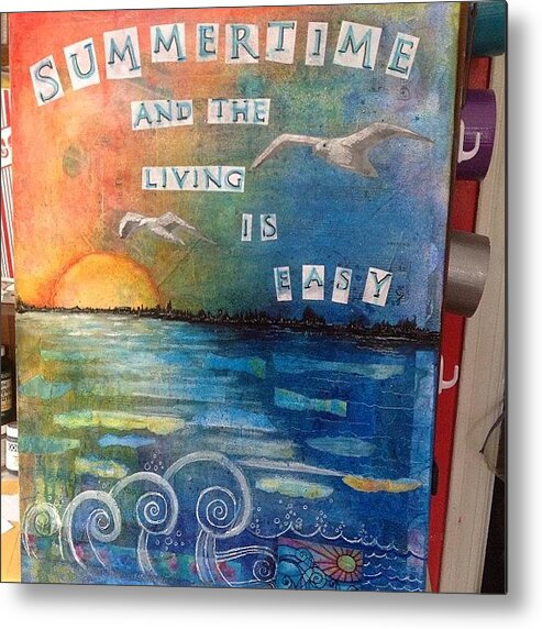 Summer Metal Print featuring the photograph All Done. ..i Think #summer #mixedmedia by Robin Mead