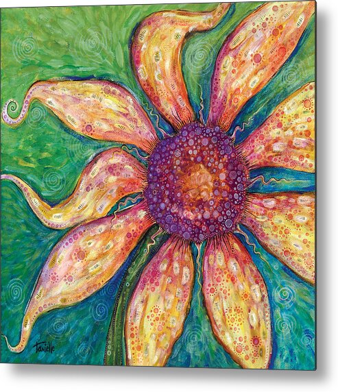 Floral Metal Print featuring the painting Ambition by Tanielle Childers