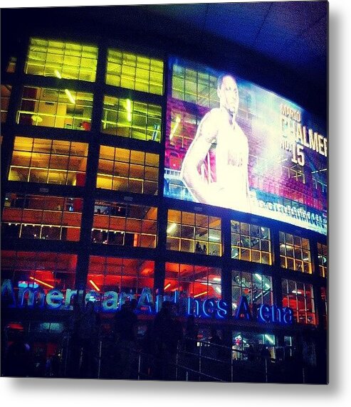 Aa Metal Print featuring the photograph #americanairlinesarena #miamiheat #heat by Allyn Alford