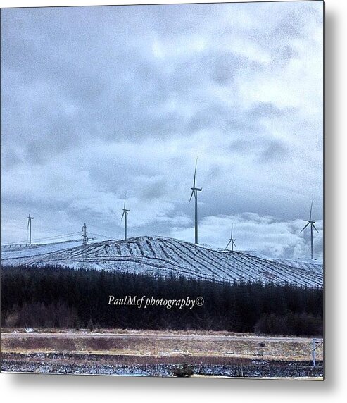  Metal Print featuring the photograph As The Wind Blows And Blades by Paul Mcfadyen