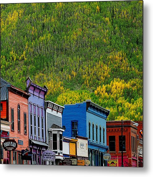 Silverton Metal Print featuring the photograph Autumn Arriving in Silverton by Peggy Dietz