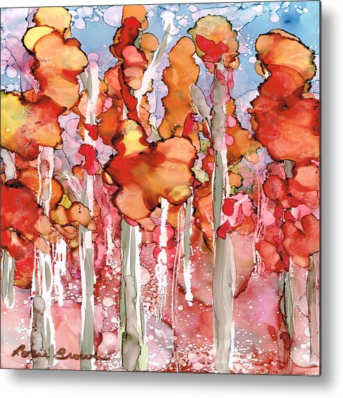 Art Metal Print featuring the painting Awesome Autumn by Rosie Brown