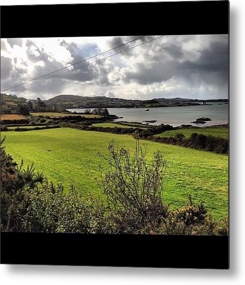 Green Metal Print featuring the photograph Baltimore, Ireland #green #iphone by Corey Sheehan