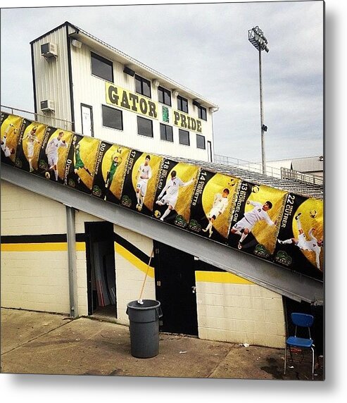 Gators Metal Print featuring the photograph Banners Are Up!! #pit #soccer #gators by Scott Pellegrin