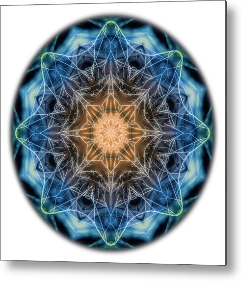 Mandala Metal Print featuring the photograph Beat of the World Mandala by Beth Sawickie
