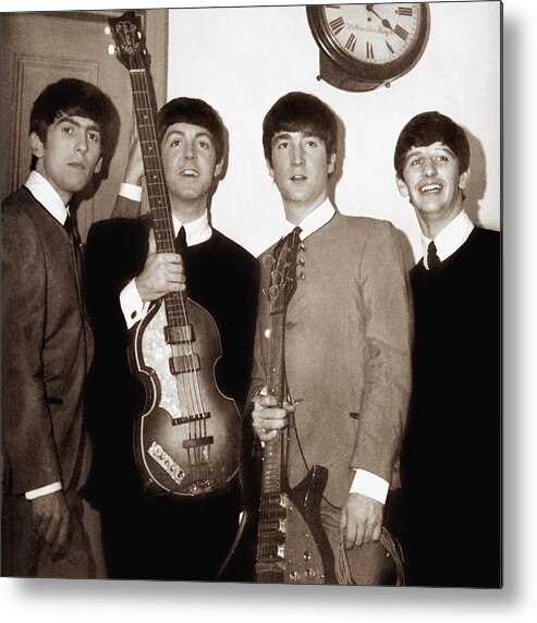 Beatles Metal Print featuring the photograph Beatles 1963 by Chris Walter