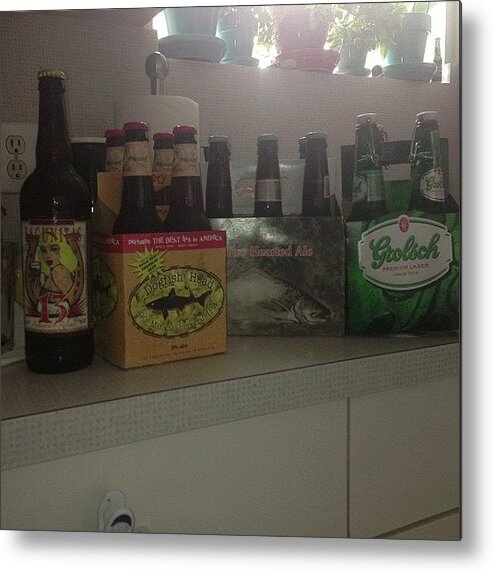 Dogfishhead Metal Print featuring the photograph Beer Haul Two Hearted Ale 90 Min Lucky by Manny L