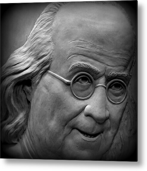 Benjamin Metal Print featuring the photograph Ben Franklin Holga Style by Richard Reeve