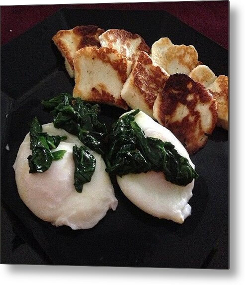 Haloumi Metal Print featuring the photograph Best Breakfast Made By My Wonderful by Avril O