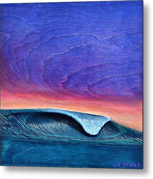Seascape Metal Print featuring the painting Blaze by Nathan Ledyard