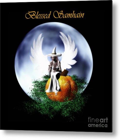 Fairy Metal Print featuring the photograph Blessed Samhain by Eva Thomas