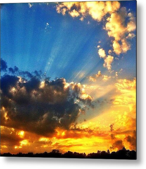 Clouds Metal Print featuring the photograph Blinded By The Light by J Telischak