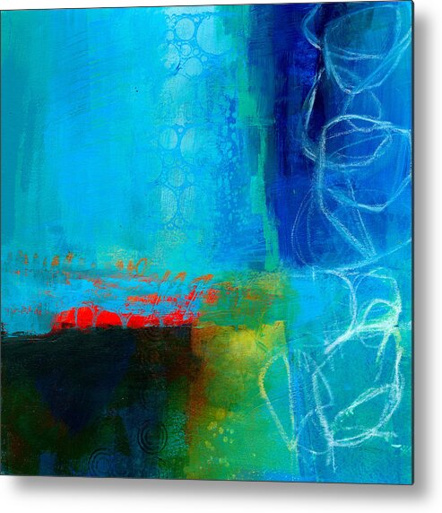 Blue Metal Print featuring the painting Blue #2 by Jane Davies