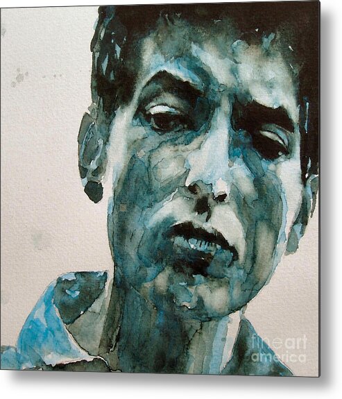 Bob Dylan Metal Print featuring the painting Bob Dylan by Paul Lovering