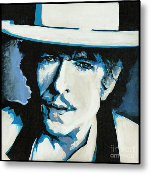 Bob Dylan Metal Print featuring the painting Bob Dylan by Tanya Filichkin