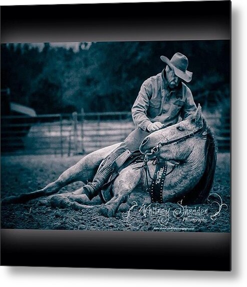  Metal Print featuring the photograph Bobby Kerr On Jinglebob. Don't Forget by Whitney Shadden