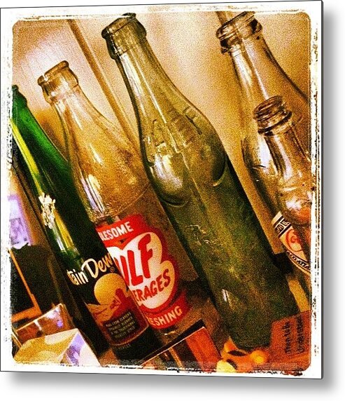 Bottles Metal Print featuring the photograph Bottles by Scott Pellegrin