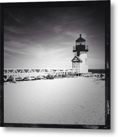Nantucket Metal Print featuring the photograph Brant Point Lighthouse by Natasha Marco