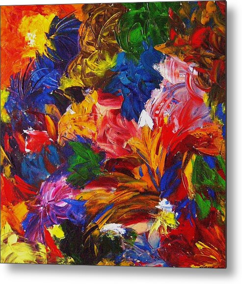 Canvas Prints Metal Print featuring the painting Brazilian Carnival by Monique Wegmueller