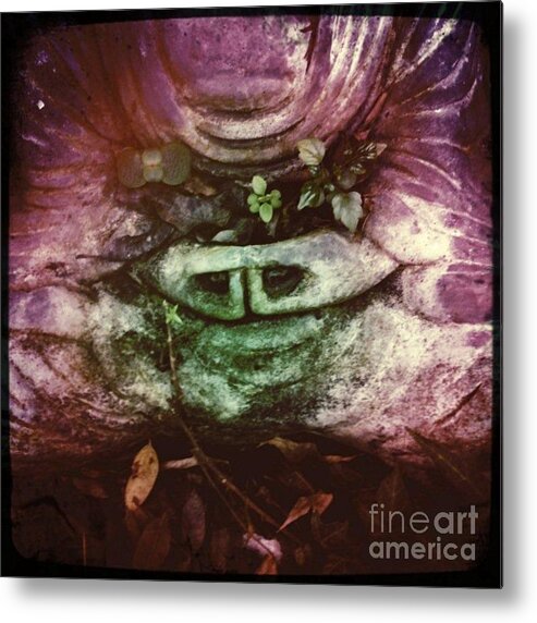 Buddha Metal Print featuring the photograph Breathe by Denise Railey