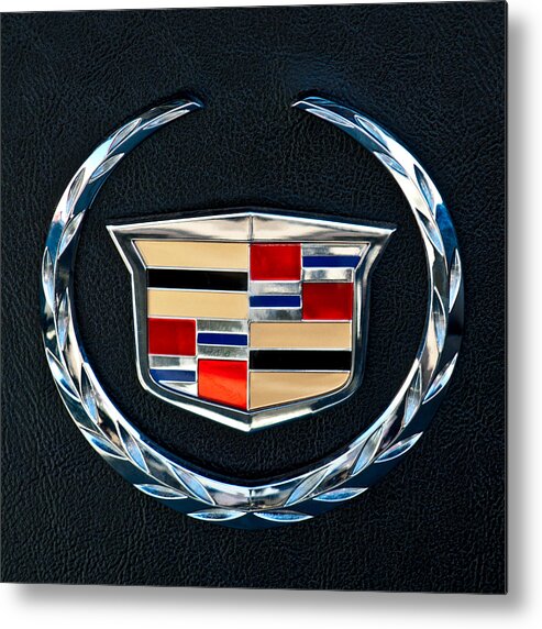 Cadillac Emblem Metal Print featuring the photograph Cadillac Emblem by Jill Reger