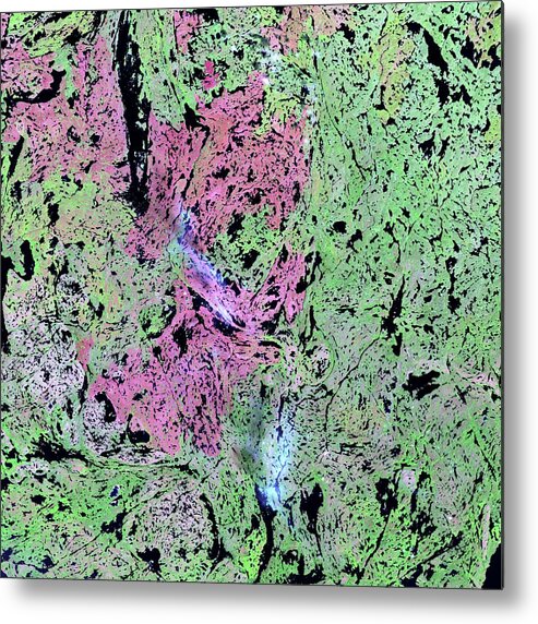 Wetland Metal Print featuring the photograph Canadian Wetlands by Nasa/science Photo Library