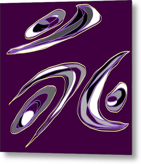 Abstract Metal Print featuring the digital art Caregiver by Laureen Murtha Menzl