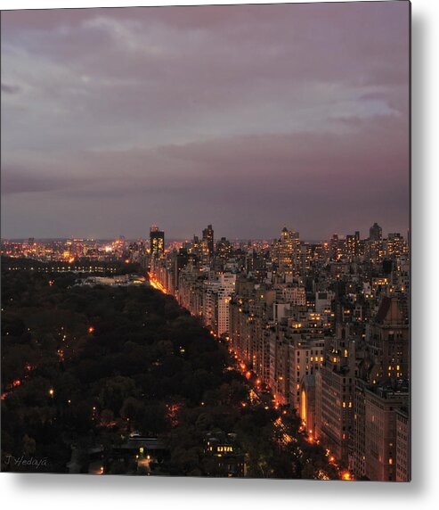 Nyc Metal Print featuring the photograph Central Park Nyc Eve by Joseph Hedaya