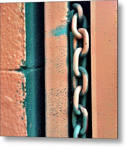 Juliegeb Metal Print featuring the photograph Chainlink by Julie Gebhardt