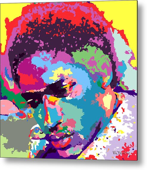 Portraits Metal Print featuring the digital art Chas 1 by Walter Neal