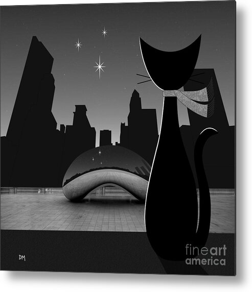Chicago Metal Print featuring the digital art Chicago by Donna Mibus