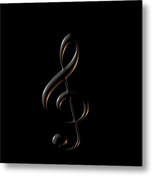 Music Metal Print featuring the photograph Cleft by Norma Brock