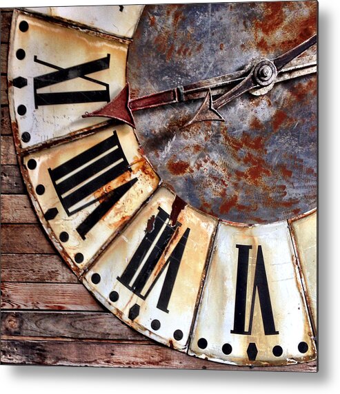 Clock Metal Print featuring the photograph Clock Numbers by Julie Gebhardt