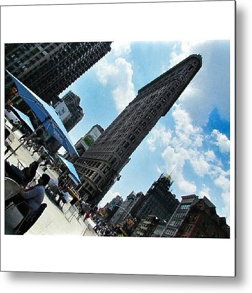 Wanderlust Metal Print featuring the photograph Close Up Of Flatiron Building. Love The by Dorcas Pang