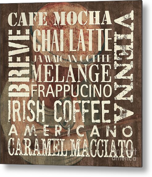 Coffee Metal Print featuring the painting Coffee of the Day 1 by Debbie DeWitt