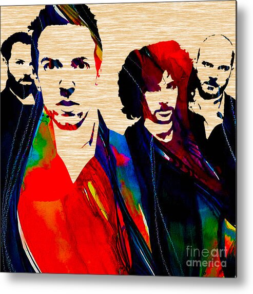 Coldplay Metal Print featuring the mixed media Coldplay Collection by Marvin Blaine