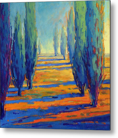 Trees Metal Print featuring the painting Contentment by Konnie Kim