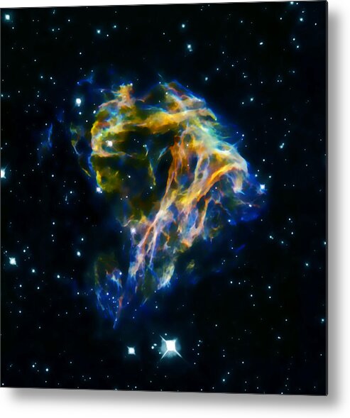 Nasa Images Metal Print featuring the photograph Cosmic Heart 2 by Jennifer Rondinelli Reilly - Fine Art Photography