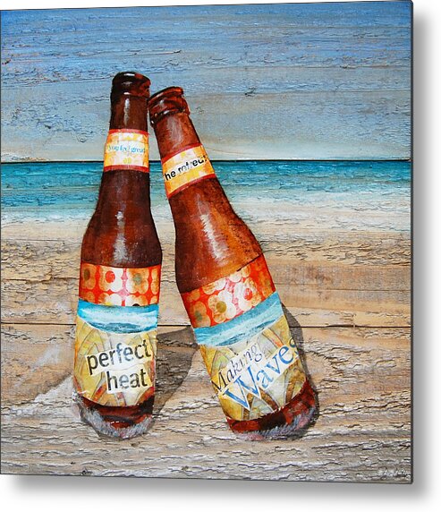 Beer Bottles Metal Print featuring the mixed media Couples Therapy by Danny Phillips