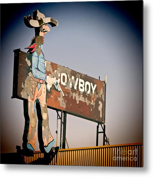 Belt Buckle Metal Print featuring the photograph Cowboy by Lawrence Burry