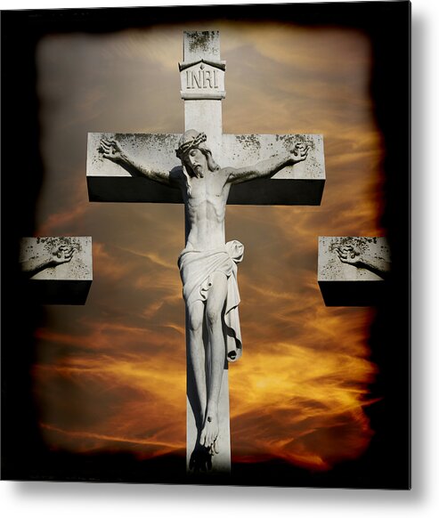 Easter Metal Print featuring the photograph Crucified by Steven Michael
