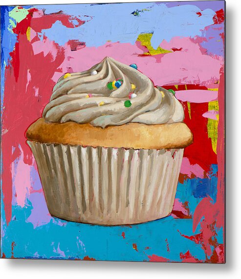 Cupcake Metal Print featuring the painting Cupcake #4 by David Palmer